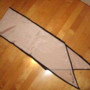 Vintage Anne Klein Scarf Pale Pink With Black Border